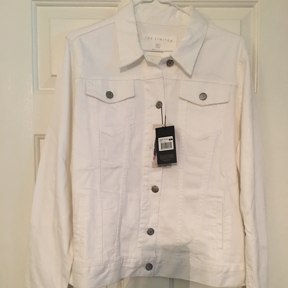 White jean jacket